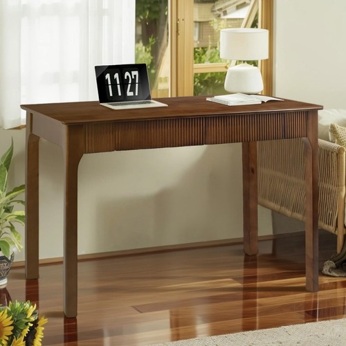 Solid wood desk with - solid,