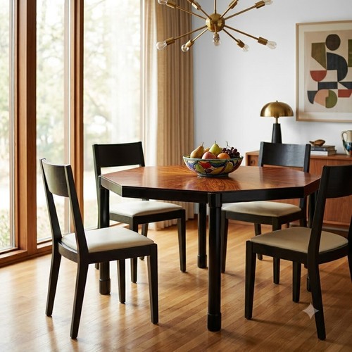 Vintage dining table painted - vintage,