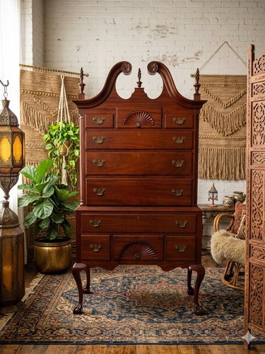 Vintage mahogany chippendale - mahogany,