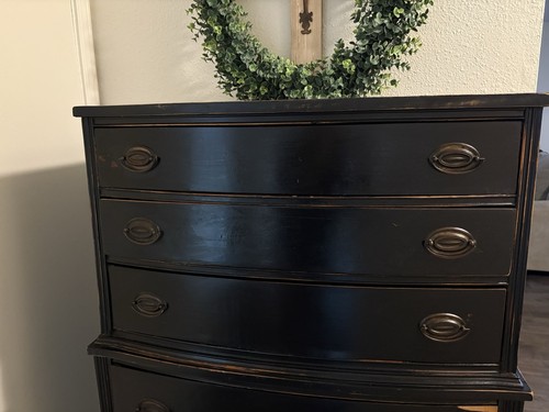 Vintage black dresser - vintage,