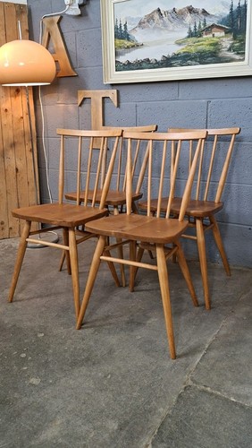 Ercol 391 stickback chairs - stickback,