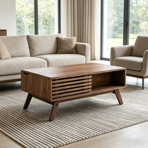 Mid century walnut lift top - mid,
