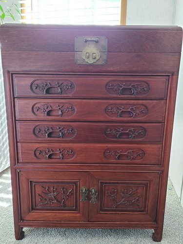 Vintage wood carved standing - vintage,