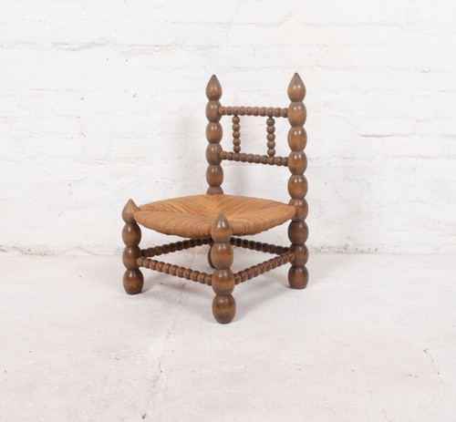 Vintage low bobbin - chair, in