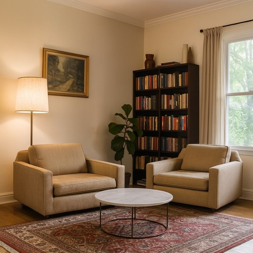 Vintage armchairs wood - vintage, beige