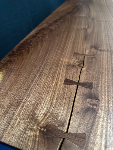 Walnut console tvtable mid - console/tvtable,