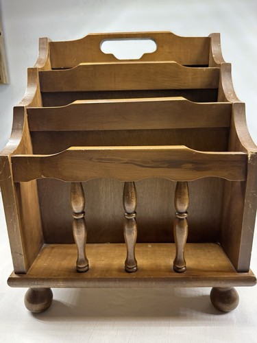 Wooden magazine rack - wooden,