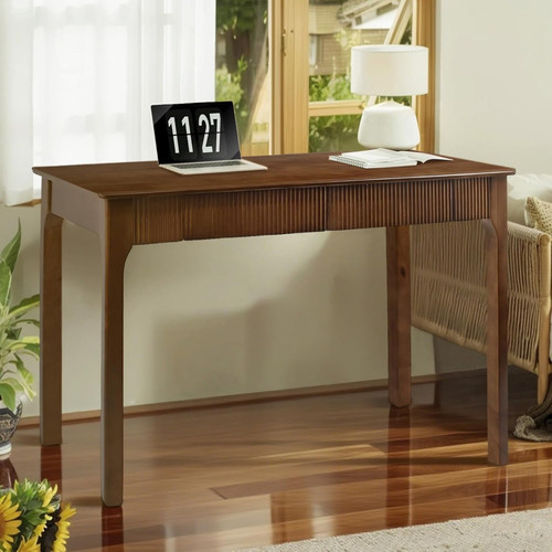 Solid wood desk with 2 - desk,